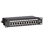 10 tum CAT6 FTP patchpanel - 12 portar