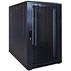 18U serverskåp med perforerad dörr 600x1000x1000mm (BxDxH)