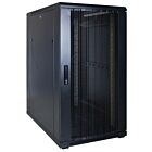 22U serverskåp med perforerad dörr 600x1000x1200mm (BxDxH)