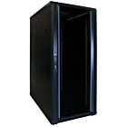 27U serverskåp med glasdörr 600x1000x1400mm (BxDxH)