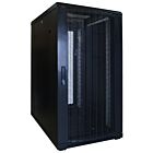 22U serverskåp med perforerad dörr 600x800x1200mm (BxDxH)