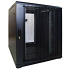 18U serverskåp med perforerad dörr 800x1000x1000mm (BxDxH)