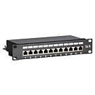 10 tum CAT5e FTP patchpanel - 12 portar