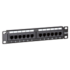 10 tums CAT6 UTP patchpanel - 12 portar