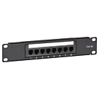 10 tum CAT5e UTP patchpanel - 8 portar