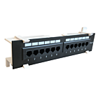 CAT6 UTP väggmonterad patchpanel - 12 portar