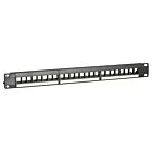 UTP patchpanel för keystones - 24 portar