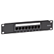 10 tum CAT5e UTP patchpanel - 8 portar