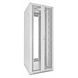 47U vit serverstomme med dubbla perforerade fram- och bakdörrar 800x800x2200mm (BxDxH)