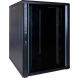 22U serverskåp med glasdörr 800x1000x1200mm (BxDxH)