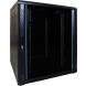 18U serverskåp med glasdörr 800x800x1000mm (BxDxH)