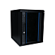10 tum 9U serverskåp med glasdörr 370x450x486mm (BxDxH)