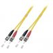 OS2 duplex fiberoptisk kabel ST-ST 2m