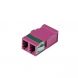 Multimode keystone-koppling LC-LC duplex lila