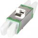 Single-mode koppling E2000-E2000 duplex grön