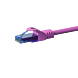 UTP CAT6a patchkabel 5m rosa - 100% koppar