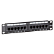 10 tums CAT6 UTP patchpanel - 12 portar