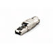 DANICOM S/FTP CAT8 Verktygslös RJ45-kontakt - för styv kärna