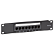 10 tum CAT5e UTP patchpanel - 8 portar