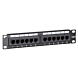 10 tums CAT6 UTP patchpanel - 12 portar
