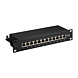 10 tum CAT6a STP patchpanel - 12 portar