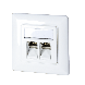 Keystone frontplatta, vit