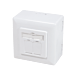 CAT6a UTP / STP utanpåliggande låda, vit