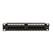 10 tum CAT6a UTP patchpanel - 12 portar