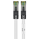 Cat8 S/FTP (PIMF) patchkabel 0,25 m vit