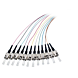 OM4 fiberoptisk pigtail färgad set ST - 12 delar