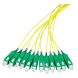 OS2 fiberoptisk pigtail gul SC/APC - 12 st