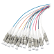 OS2 fiberoptisk pigtail färgad set LC - 12 stycken