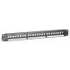 UTP patchpanel för keystones - 24 portar