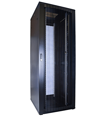 47U serverskåp med perforerad dörr 800x1200x2200mm (BxDxH)