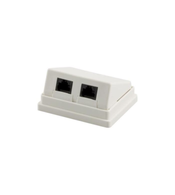 CAT5e UTP utanpåliggande låda, vit