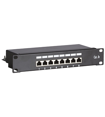 10 tum CAT5e FTP patchpanel - 8 portar