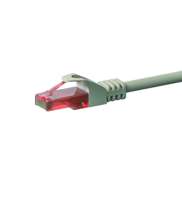 UTP CAT6 patchkabel 2m grå - 100% koppar