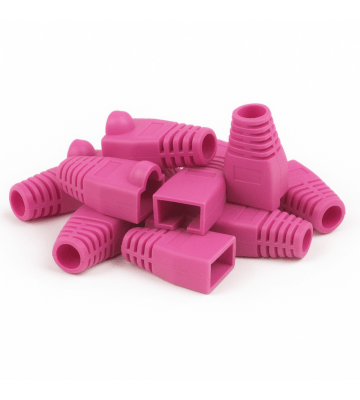 DANICOM RJ45 Kabelgenomföring Rosa - 10 st