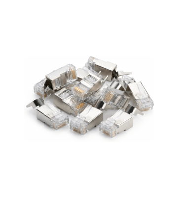 DANICOM SFTP CAT6a RJ45-kontakt - för styv kärna - 10 stycken