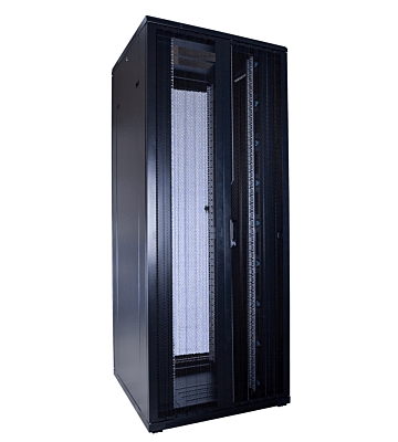 42U serverskåp med dubbla perforerade fram- och bakdörrar 800x800x2000mm (BxDxH)