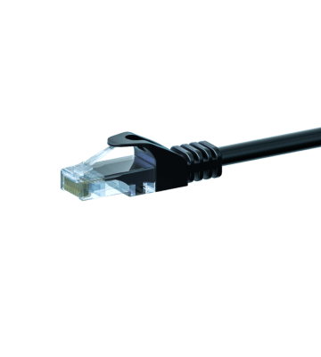 UTP CAT5e patchkabel 5m svart - 100% koppar