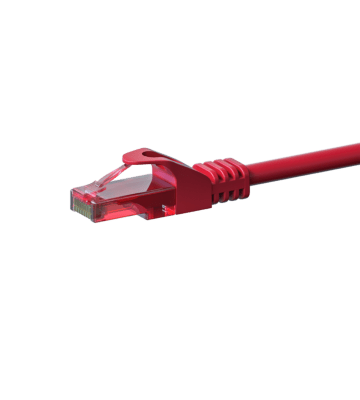 UTP CAT6 patchkabel 2m röd - 100% koppar