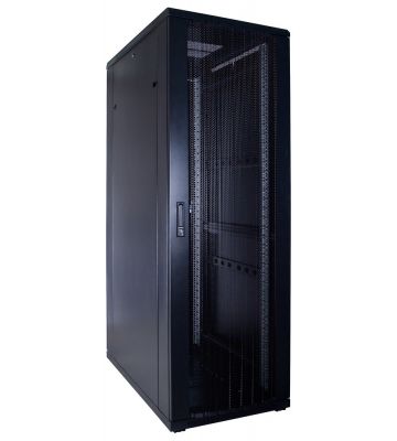 37U serverskåp med perforerad dörr 600x1000x1800mm (BxDxH)