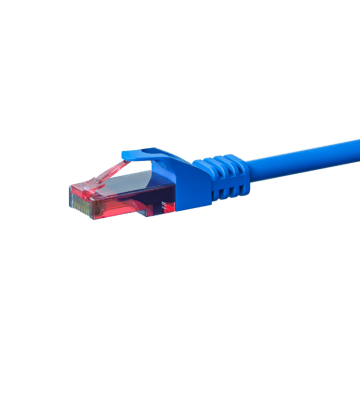 UTP CAT6 patchkabel 2m blå - 100% koppar