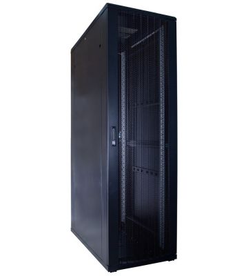 42U serverskåp med perforerad dörr 600x1200x2000mm (BxDxH)
