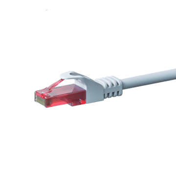 UTP CAT6 patchkabel 5m vit - 100% koppar