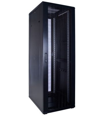 37U serverskåp med perforerad dörr 600x800x1800mm (BxDxH)