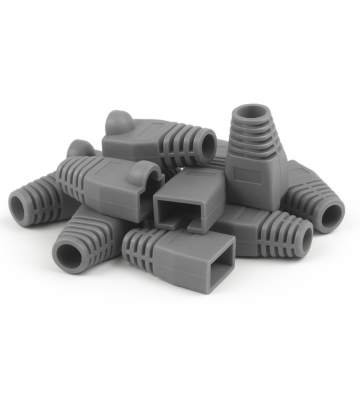 DANICOM RJ45 Kabelgenomföring Grå - 10 st