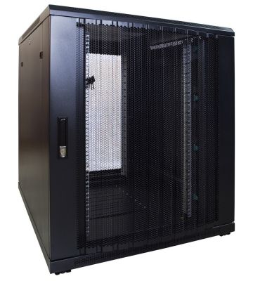 18U serverskåp med perforerad dörr 800x1000x1000mm (BxDxH)