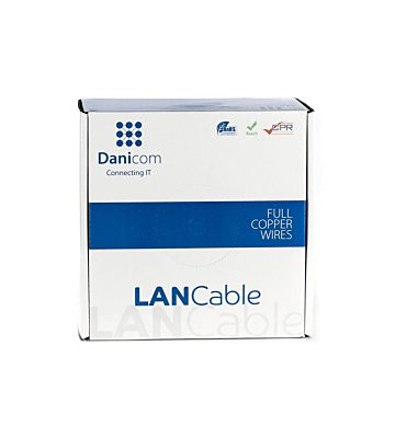CAT8 S/FTP 50m kabel på rullstyv - LSZH (Dca)